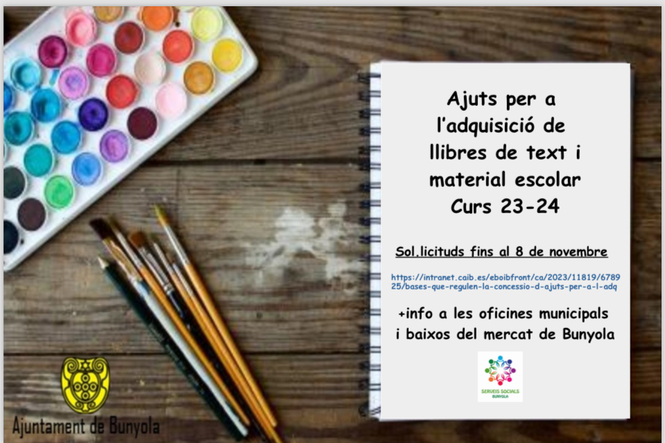 CARTELL AJUTS LLIBRES