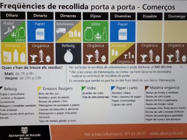 Recollida comerços Bunyola