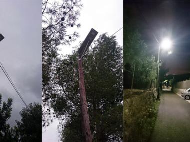Il·luminació solar al camí de ca s'Hereu