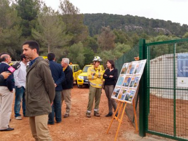 Inaugurat el dipòsit d'aigua per a la prevenció d'incendis