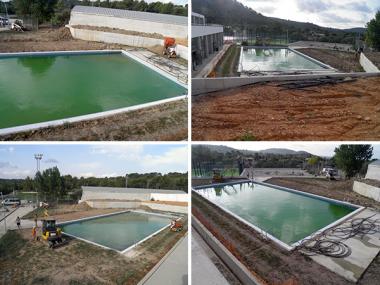 La piscina municipal, a les portes de la seva inauguració