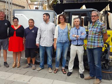 Agranadora mecànica a l'Ajuntament