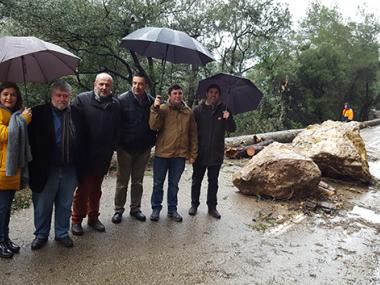 Les pluges fan mal al Coll de Sóller