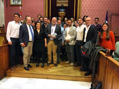 L'Ajuntament de Bunyola present al Consell el dia del rescat del Túnel de Sóller