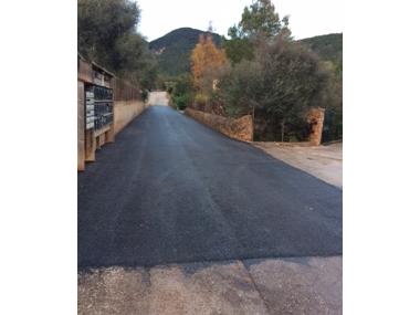 L'asfaltat al camí de son Serra