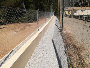 Nou mur al camp de futbol