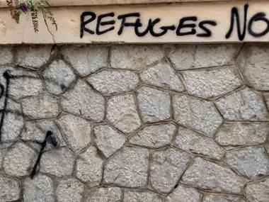 Pintades xenòfobes a Bunyola