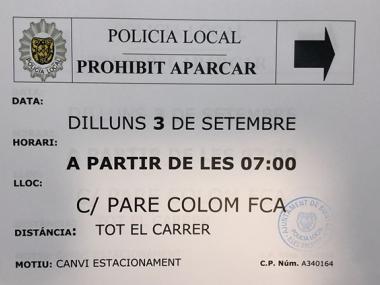 Canvi d'estacionament