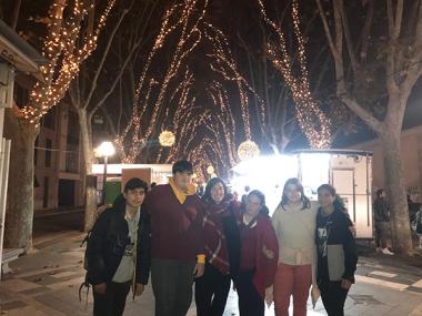 Joves de Bunyola fan una sortida a Palma amb l'educadora social