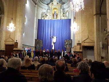 Recepció a la Coral Aita Garayoa de sant Sebastià