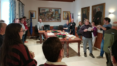 Copa de Nadal a l'Ajuntament