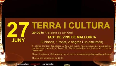 TERRA I CULTURA. TAST DE VINS BUNYOLA