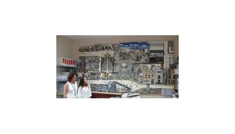 Sally Wood cedeix una obra a l'Ajuntament