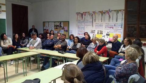 Assemblea de pares del col·legi Mestre Colom
