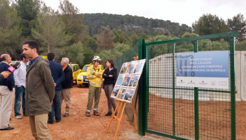 Inaugurat el dipòsit d'aigua per a la prevenció d'incendis