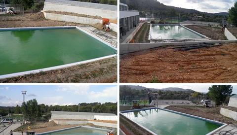 La piscina municipal, a les portes de la seva inauguració