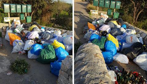 Abocament il·legal de fems al camí de sa Cantina