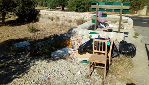 Neutralitzat un punt negre d'abocament al Camí de sa Cantina