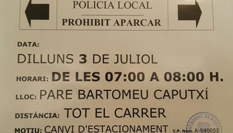 Canvi de costat d'estacionament