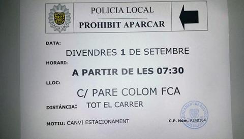 Canvis d'estacionament