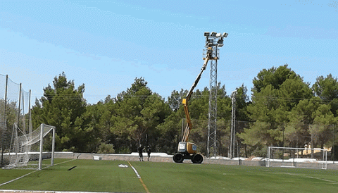 Canvi de focus al camp de futbol