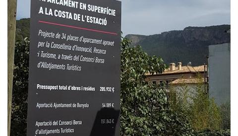Nou aparcament a la Costa de l'Estació